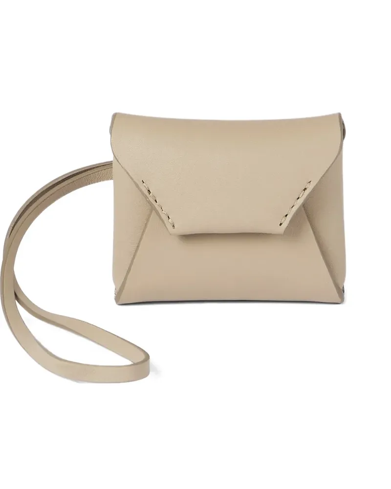 Brunello Cucinelli leather bag charm - Nude Nude