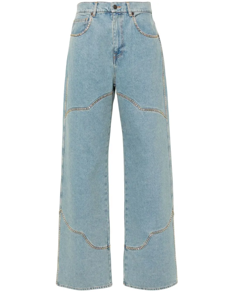 Giuseppe di Morabito Straight-Leg-Jeans mit hohem Bund - Blau Blau