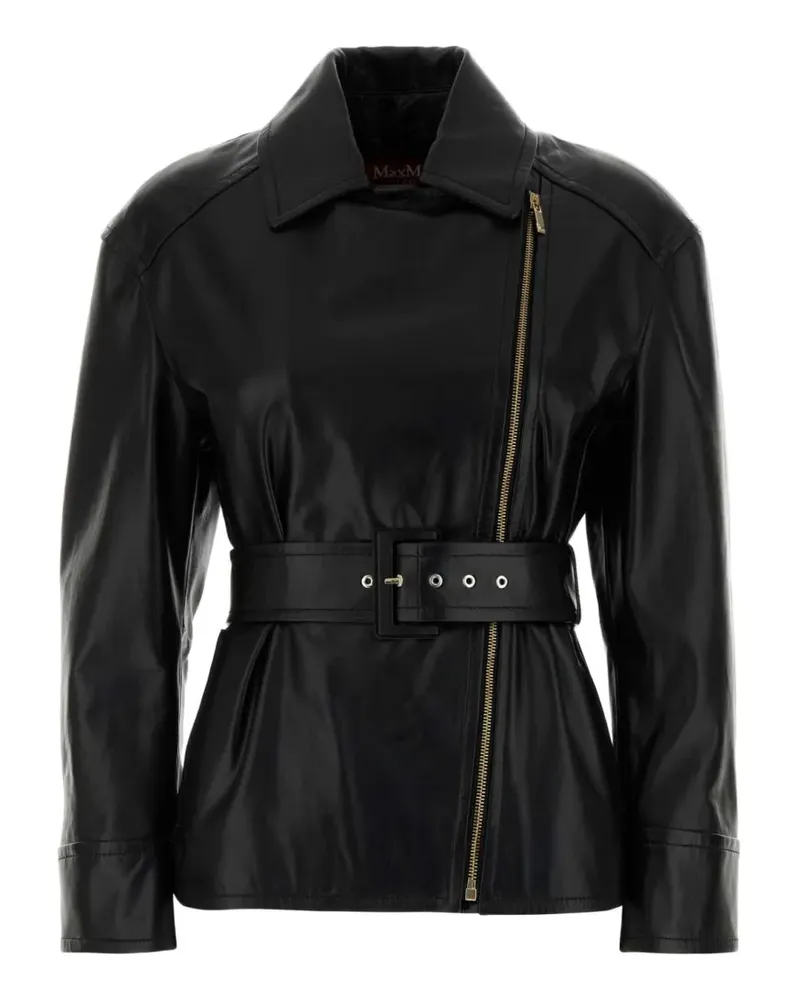 Max Mara Giusto Jacke mit tiefen Schultern - Schwarz Schwarz