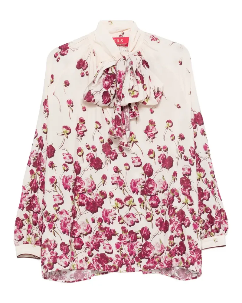 For Restless Sleepers Bluse mit Blumenprint - Nude Nude