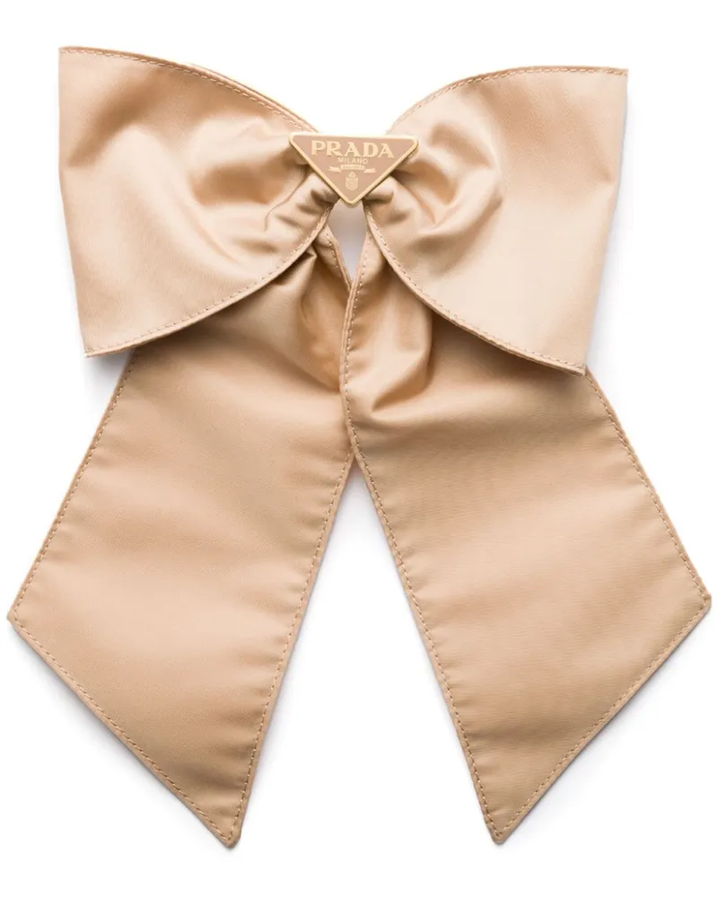 Prada Haarspange aus Re-Nylon - Nude Nude