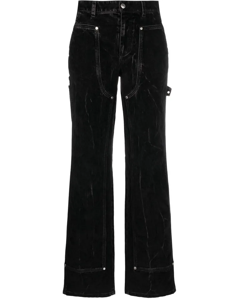 Stella McCartney Jeans mit geradem Bein - Schwarz Schwarz