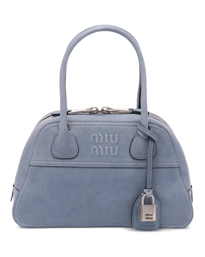 Miu Miu Vivant Tasche aus Nappaleder - Blau Blau