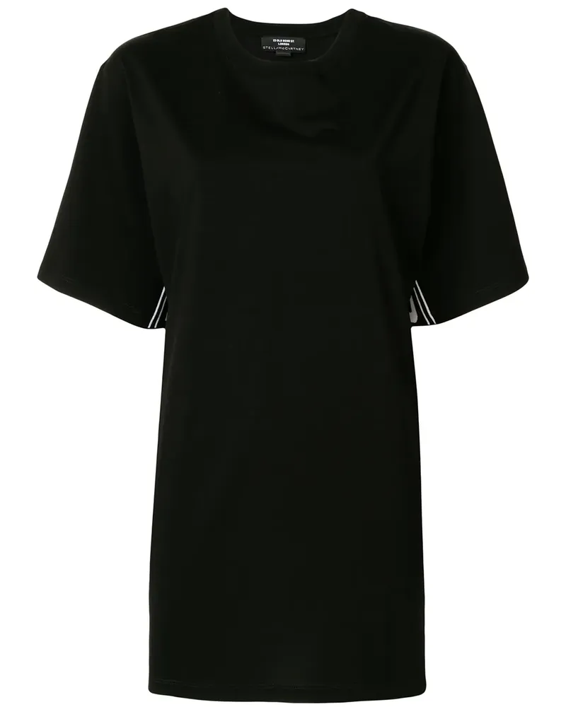 Stella McCartney T-Shirt mit Logo - Schwarz Schwarz