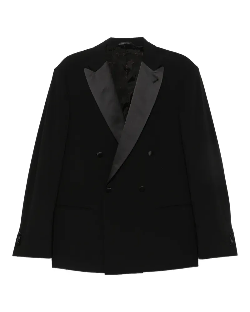 Giorgio Armani Doppelreihiges Sakko - Schwarz Schwarz