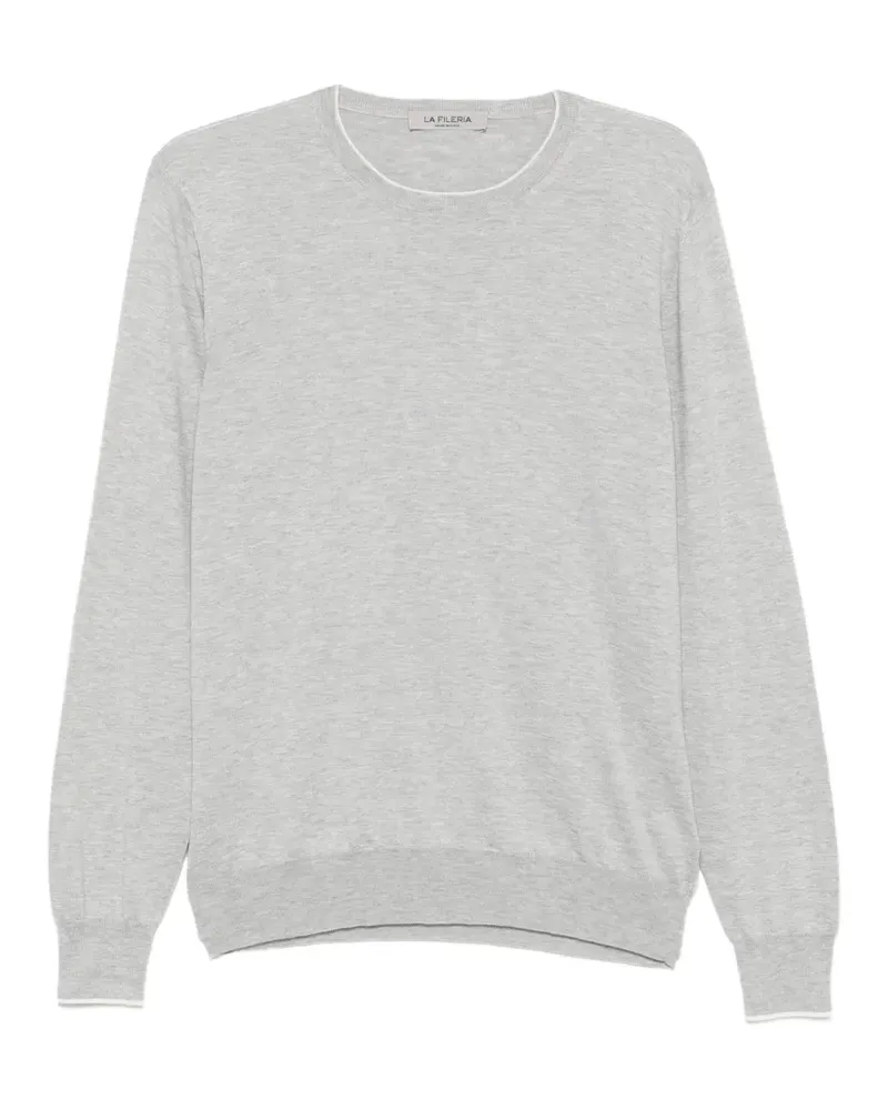La Fileria Gestrickter Pullover - Grau Grau