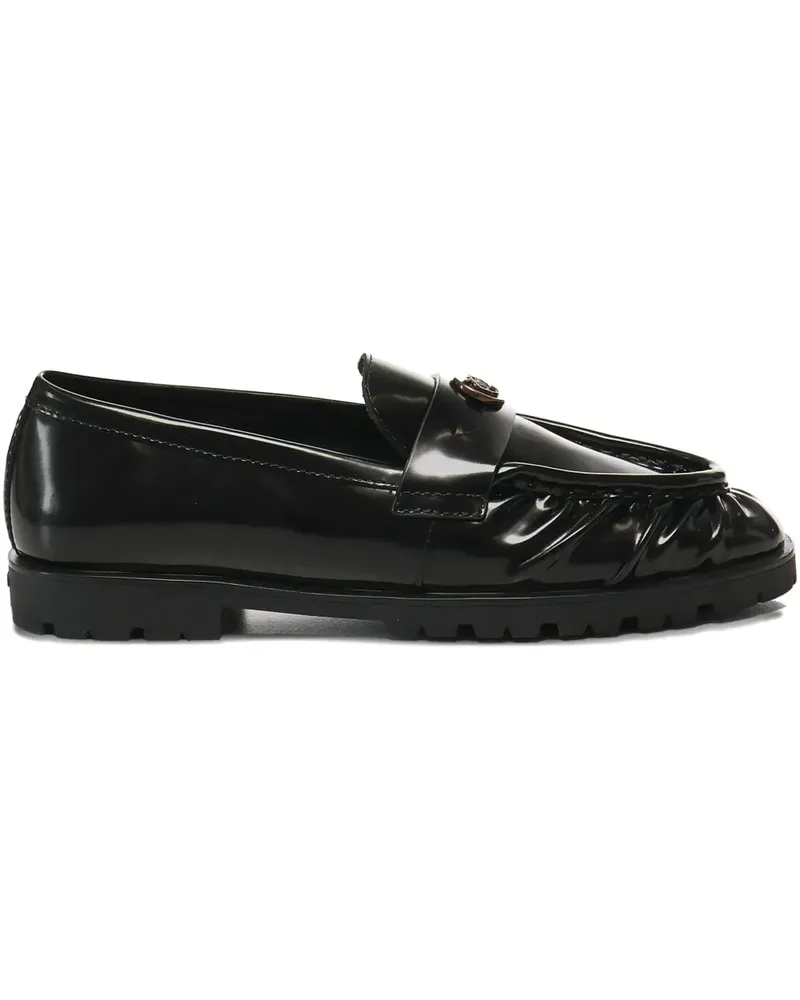 Pinko Loafer mit Logo-Schild - Blacks and greys Blacks