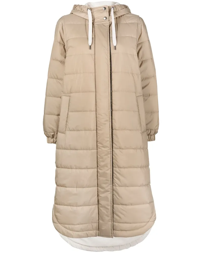 Brunello Cucinelli Verzierter Mantel - Nude Nude