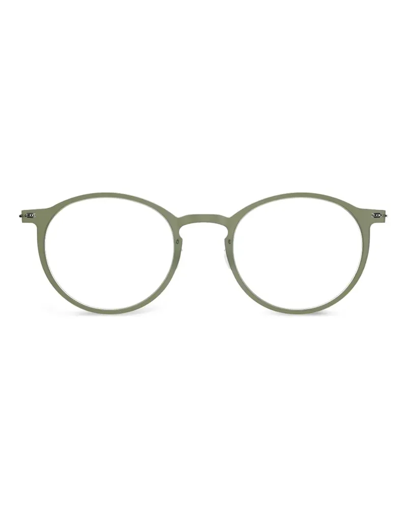 Lindberg 6541 Brille mit rundem Gestell - Grün Grün