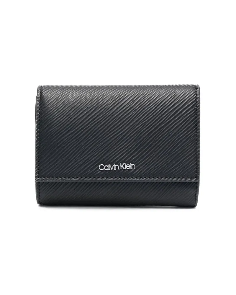 Calvin Klein Portemonnaie mit Logo-Applikation - Schwarz Schwarz