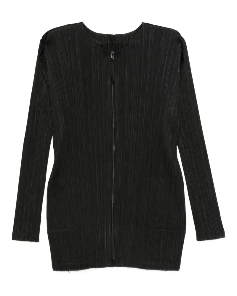 Issey Miyake zip-up cardigan - Schwarz Schwarz