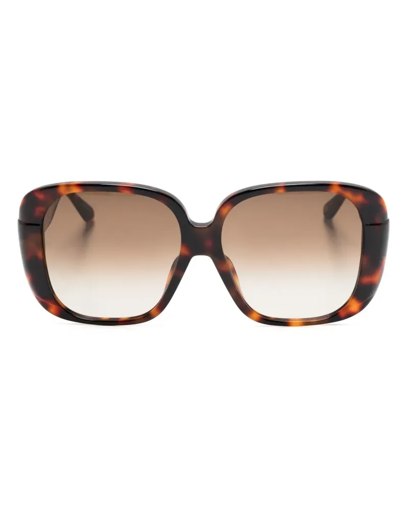 Linda Farrow Mima Sonnenbrille mit Oversized-Gestell - Braun Braun
