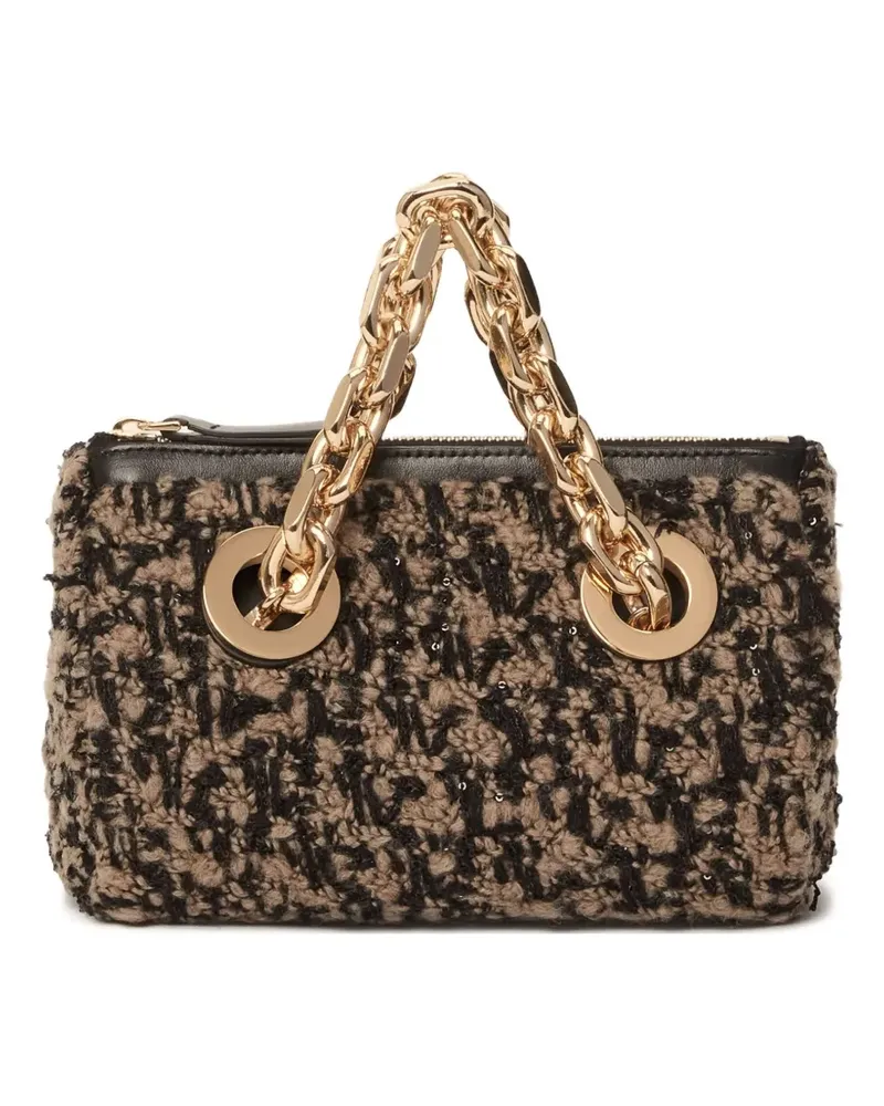 Fabiana Filippi Mini-Tasche mit Kettenriemen - Braun Braun