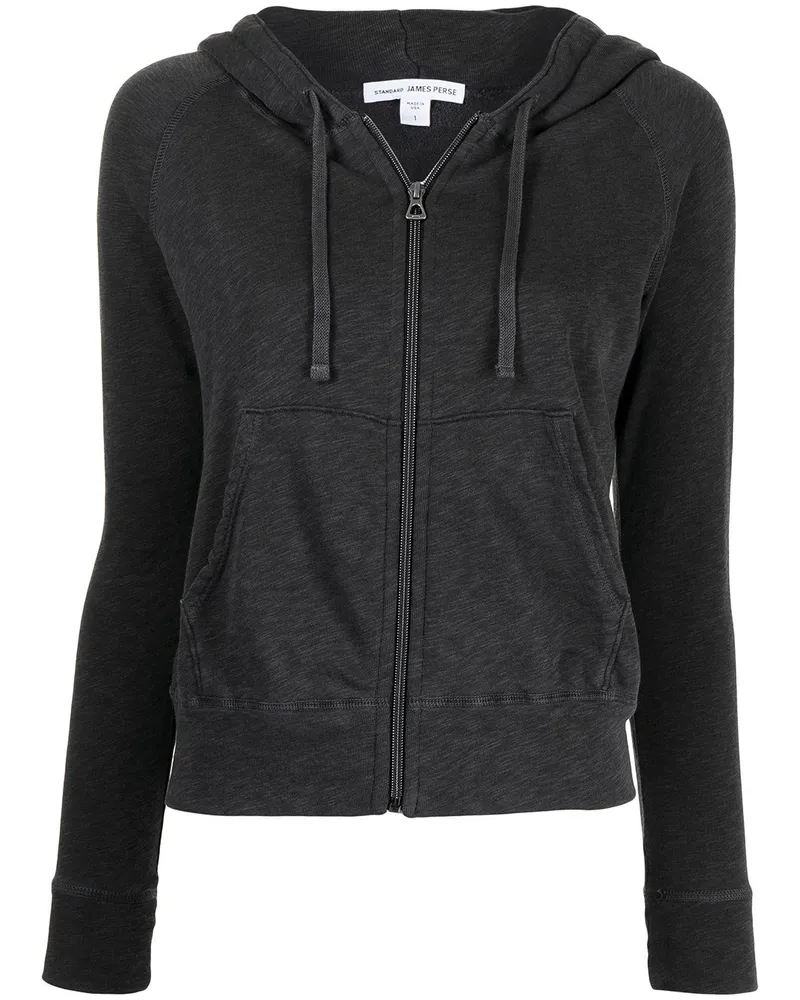 James Perse Hoodie mit Kordelzug - Grau Grau