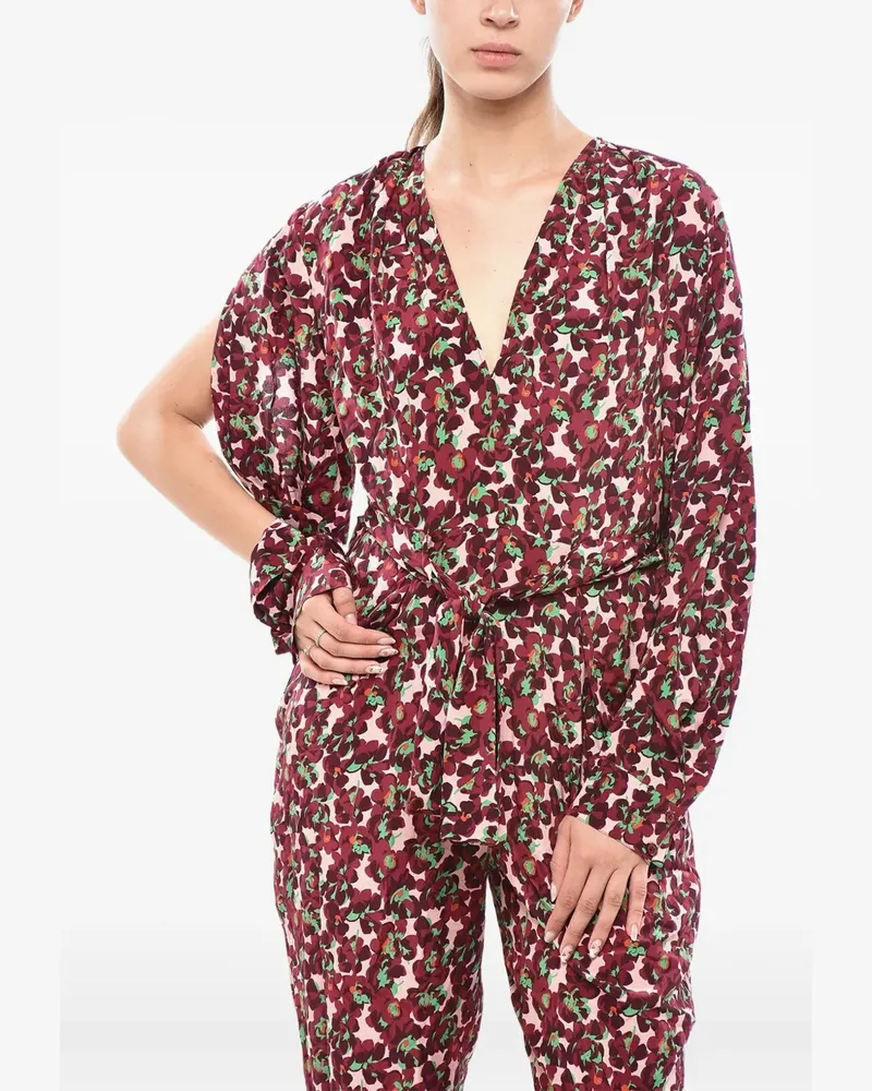 Stella McCartney Blossom floral-print silk jumpsuit - Rot Rot