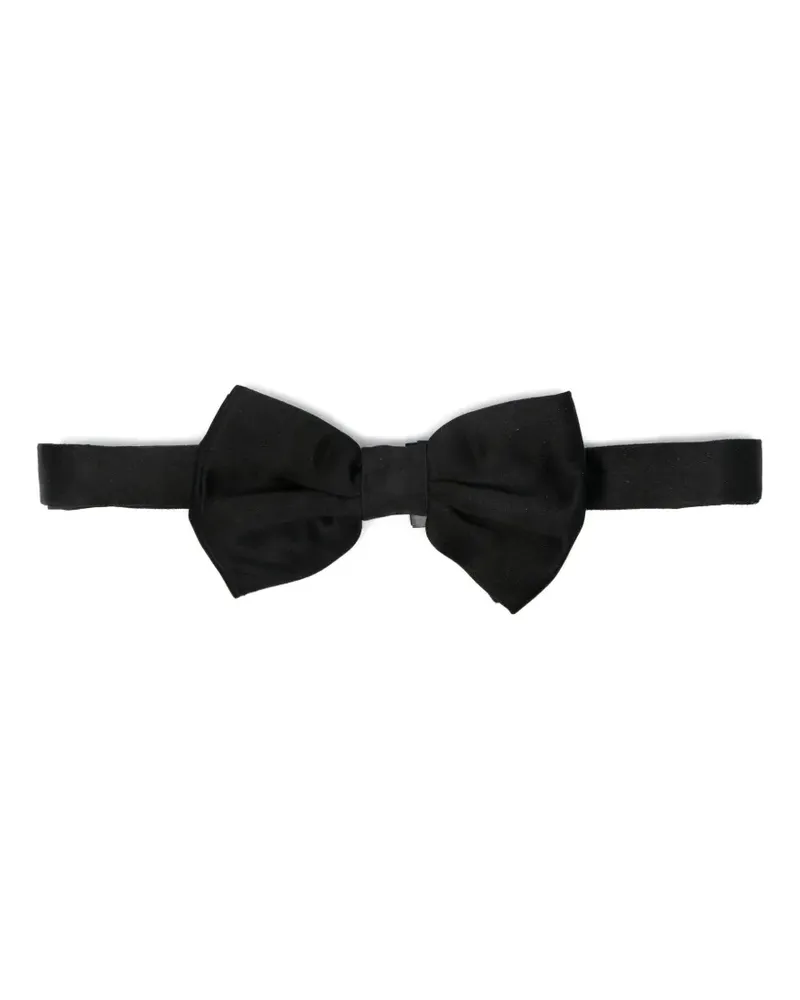 Corneliani Fliege aus Satin - Schwarz Schwarz