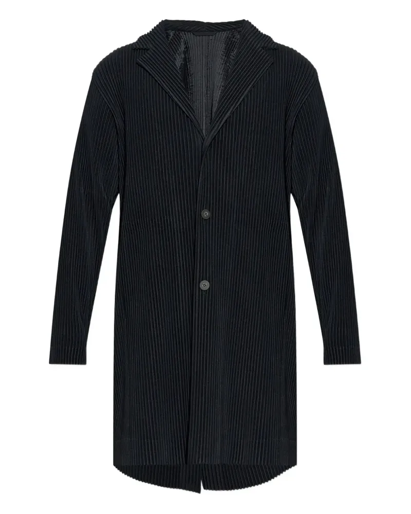 Issey Miyake button-fastening coat - Schwarz Schwarz