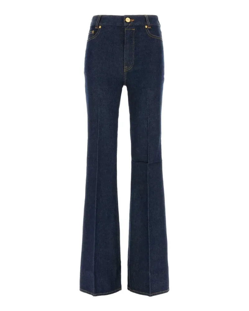 Zimmermann logo-embroidered flared jeans - Blau Blau