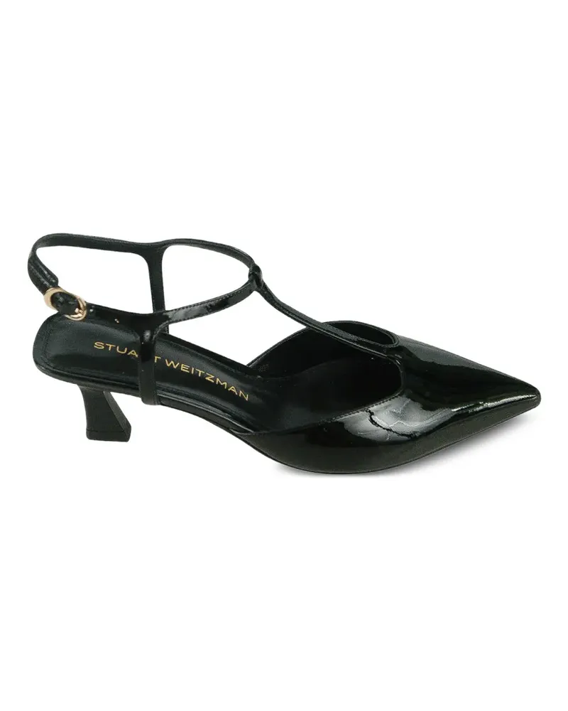 Stuart Weitzman Vinnie Sandalen mit T-Riemen - Schwarz Schwarz