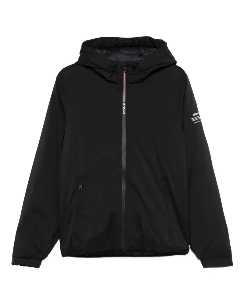 ECOALF Kapuzenjacke mit Reißverschluss - Schwarz Schwarz