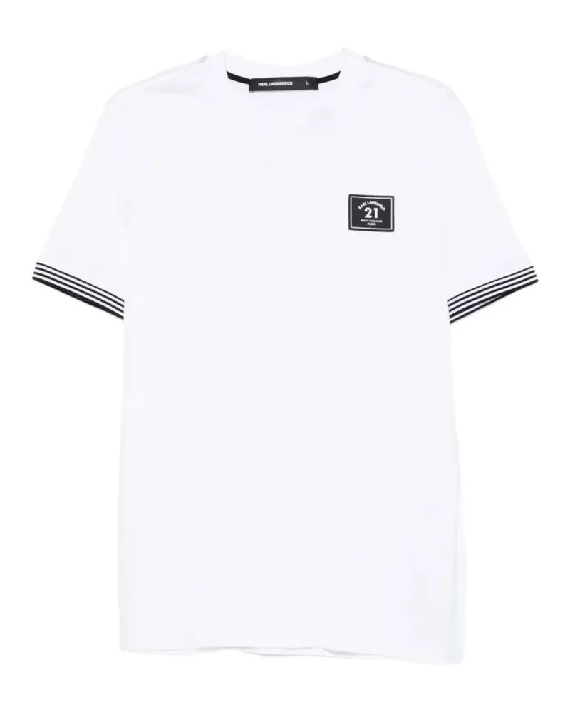 Karl Lagerfeld logo-detail cotton T-shirt - Weiß Weiß