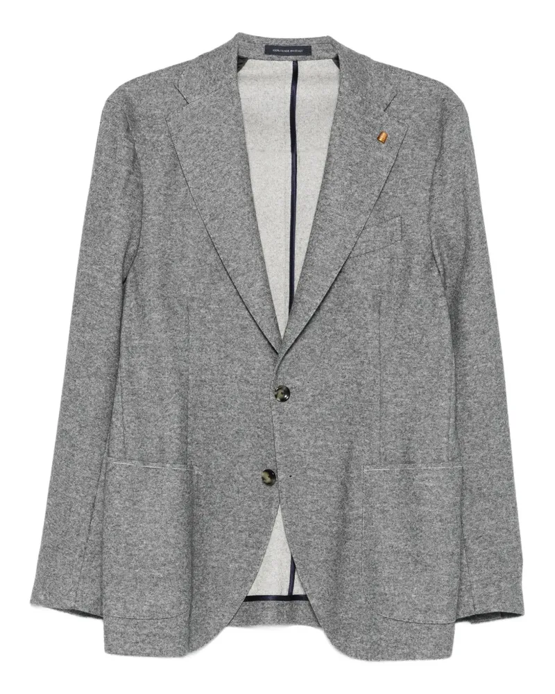 Sartoria Latorre Einreihiges Sakko mit fallendem Revers - Grau Grau