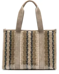 Brunello Cucinelli Shopper mit Pailletten Nude