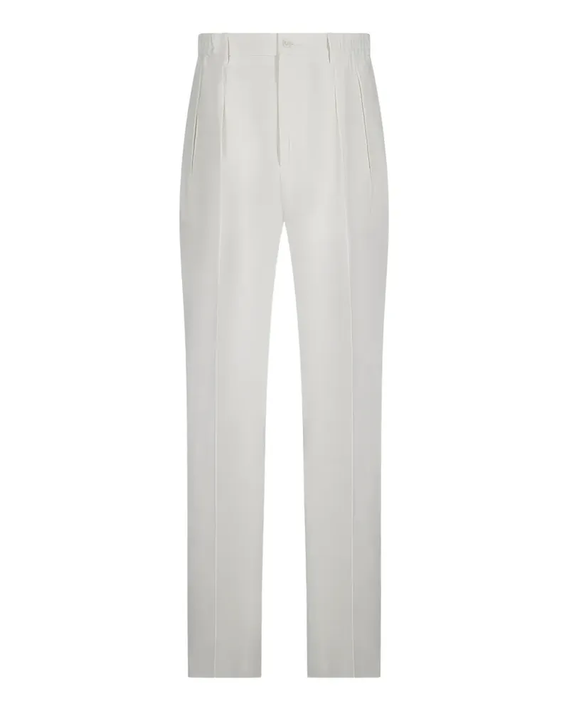 Tagliatore pleated trousers - Weiß Weiß