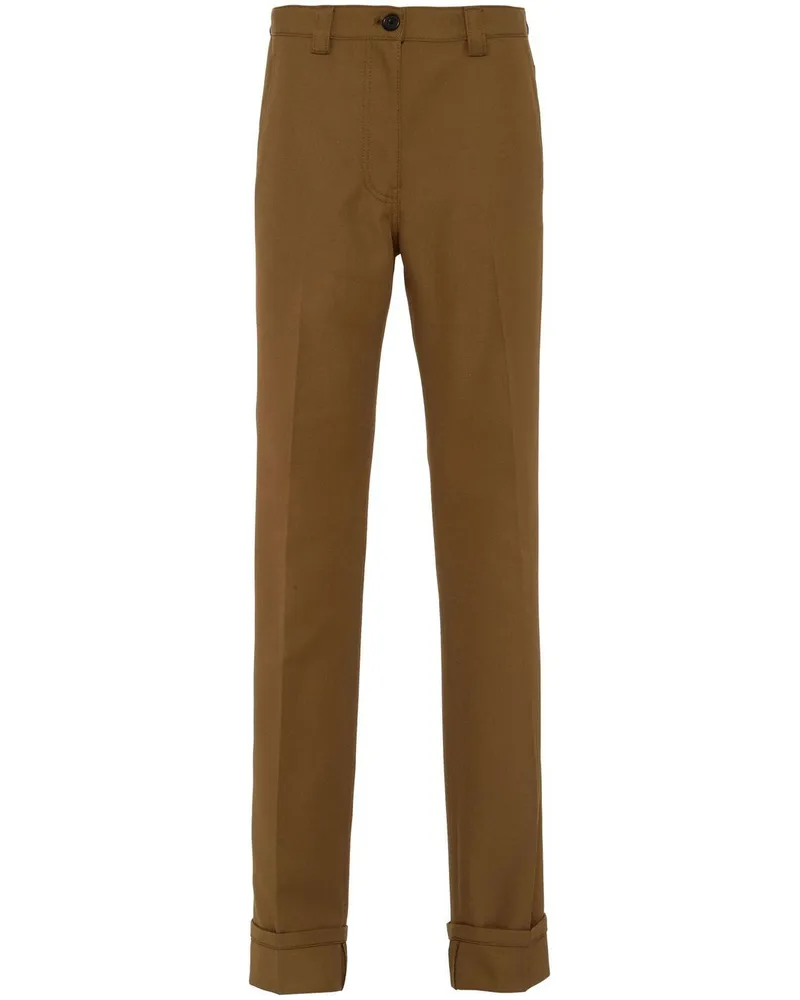 Miu Miu Hose mit geradem Bein - Grün Grün