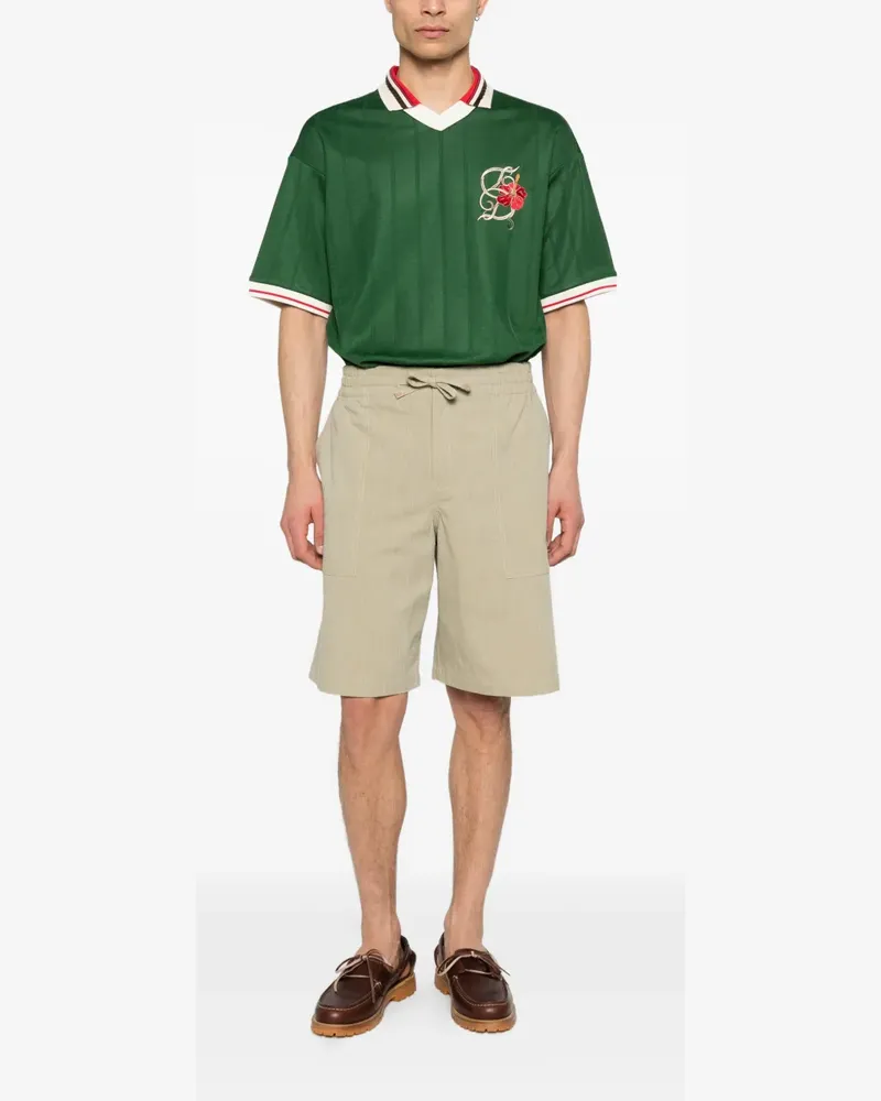 Drôle de Monsieur D Hibiscus T-shirt - Grün Grün