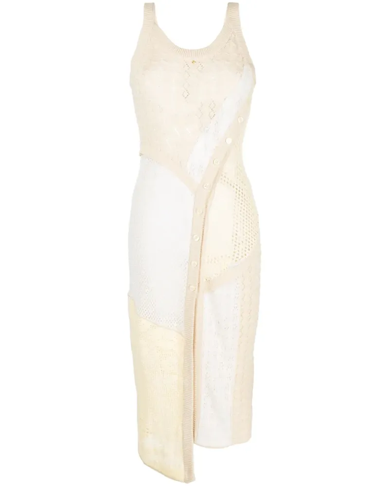 Marine Serre Gehäkeltes Midikleid - Nude Nude
