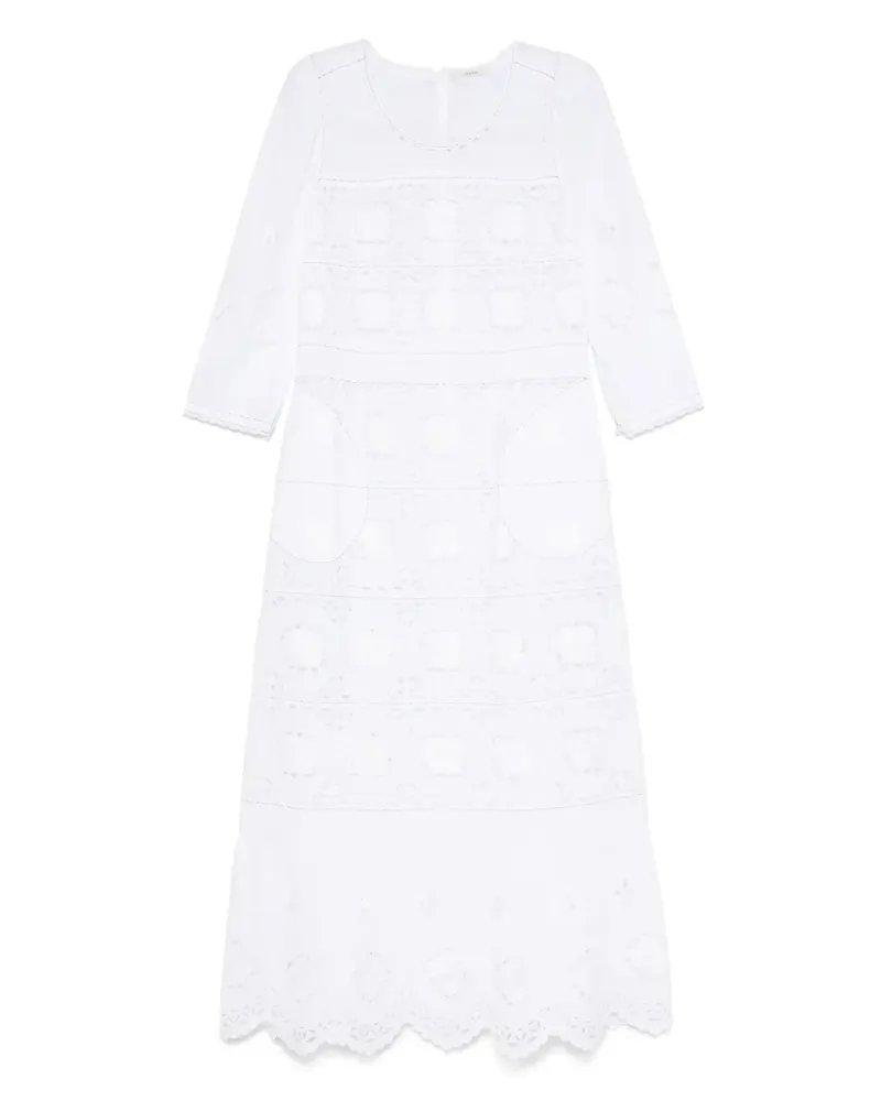 VITA KIN Grace Midikleid - Weiß Weiß