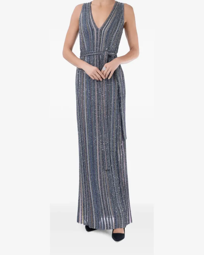 Missoni Gestreiftes Maxikleid - Grau Grau