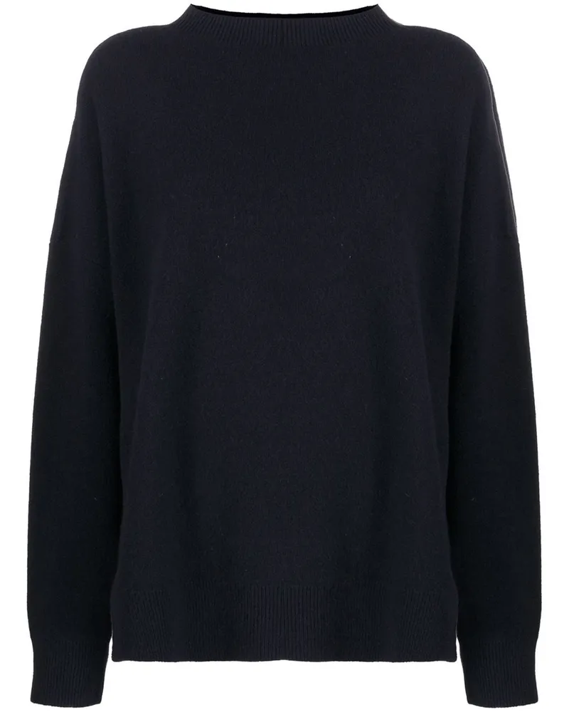 Closed Oversized-Pullover mit Stehkragen - Blau Blau
