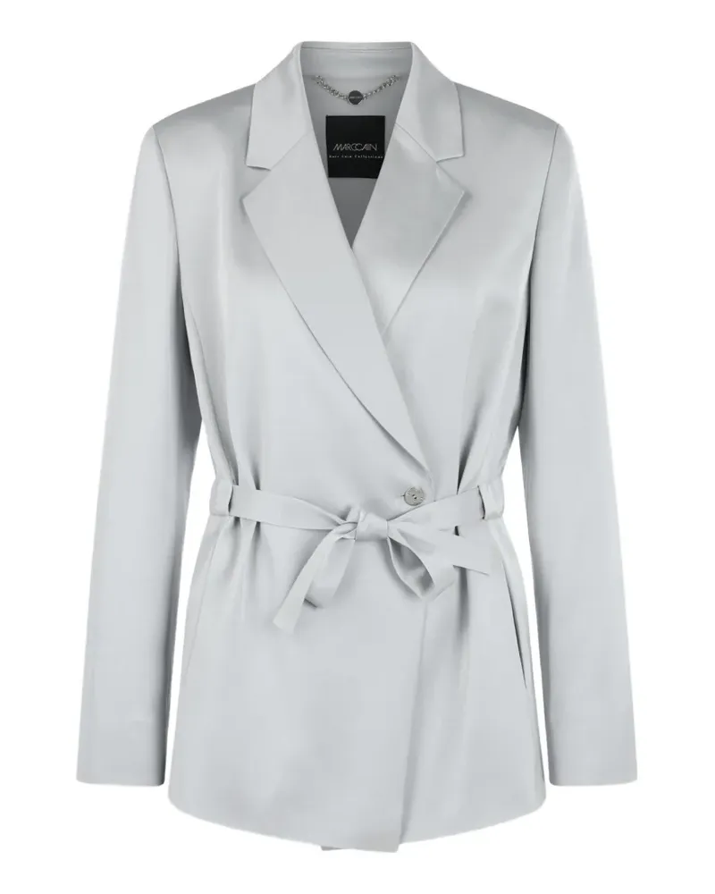 Marc Cain belted wrap-around blazer - Grau Grau