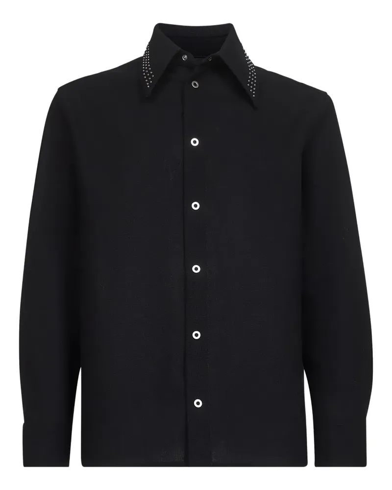 Jil Sander Klassisches Hemd - Schwarz Schwarz