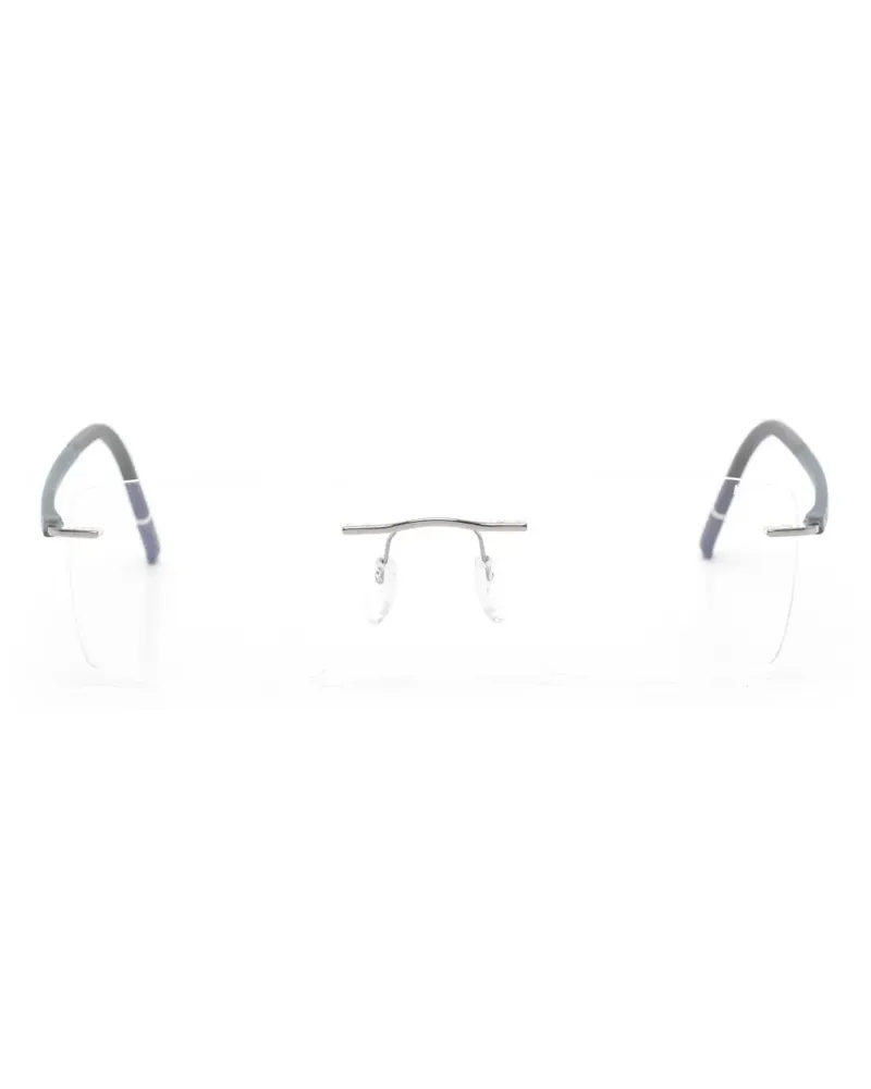 Silhouette rimless rectangle glasses - Grau Grau