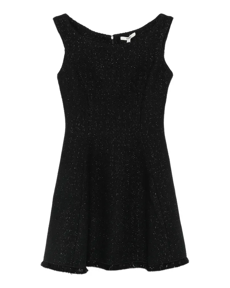 Maje frayed-hem mini dress - Schwarz Schwarz