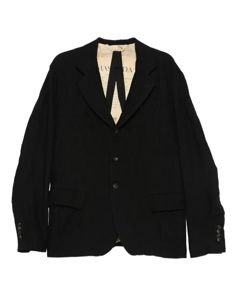 Masnada single-breasted blazer - Schwarz Schwarz