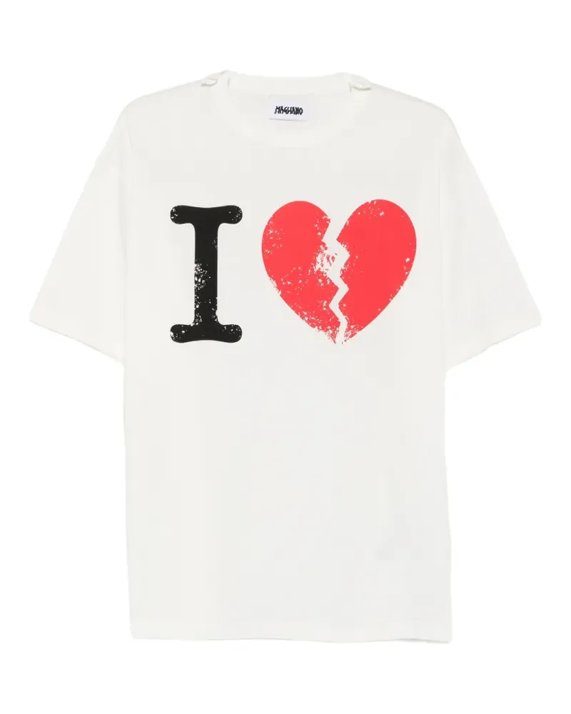 Magliano Suffer T-Shirt mit grafischem Print - Weiß Weiß