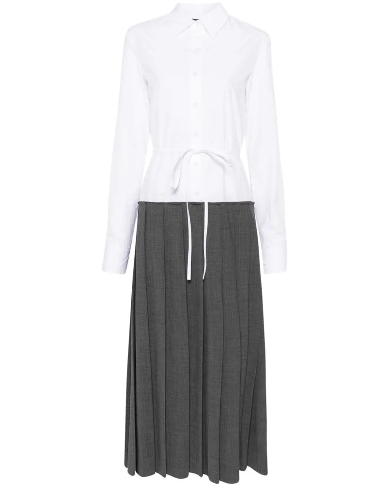Fabiana Filippi Mittellanges Hemdkleid - Grau Grau