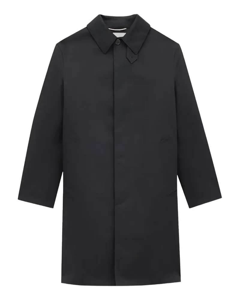 Saint Laurent Einreihiger Mantel - Schwarz Schwarz