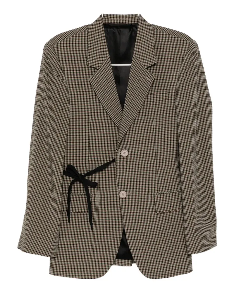 Balenciaga check wrap blazer - Nude Nude