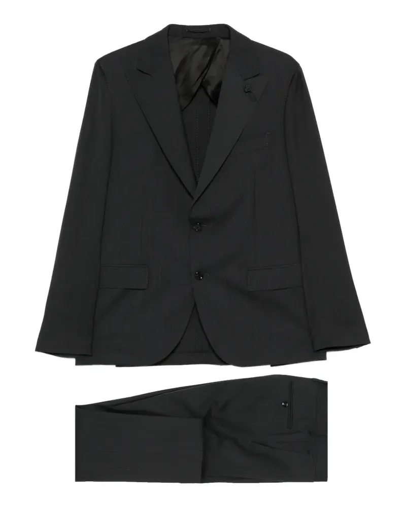 LARDINI lapel-pin suit - Grau Grau