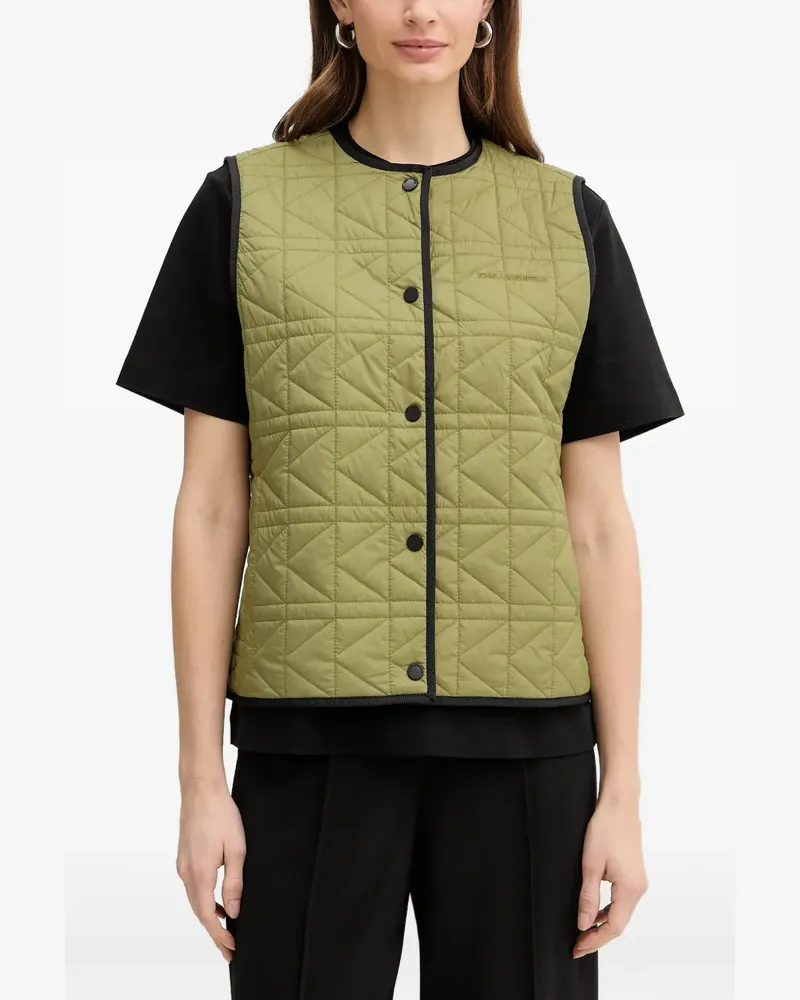 Karl Lagerfeld quilted gilet - Grün Grün