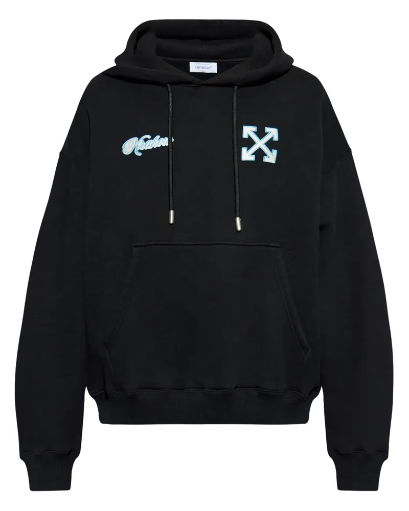 OFF-WHITE Hoodie mit Arrows-Print - Schwarz Schwarz