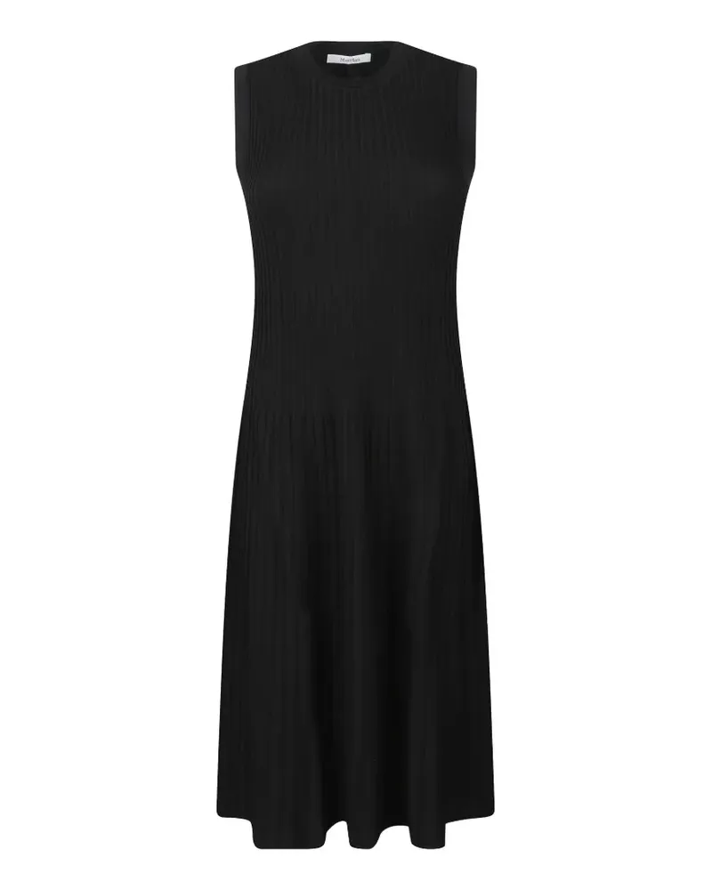 Max Mara ribbed-knit sleeveless midi dress - Schwarz Schwarz