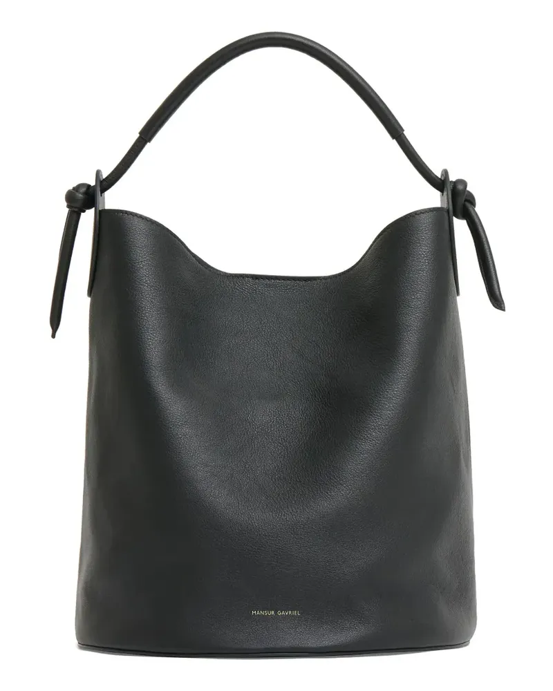 Mansur Gavriel Beuteltasche mit geknotetem Riemen - Schwarz Schwarz