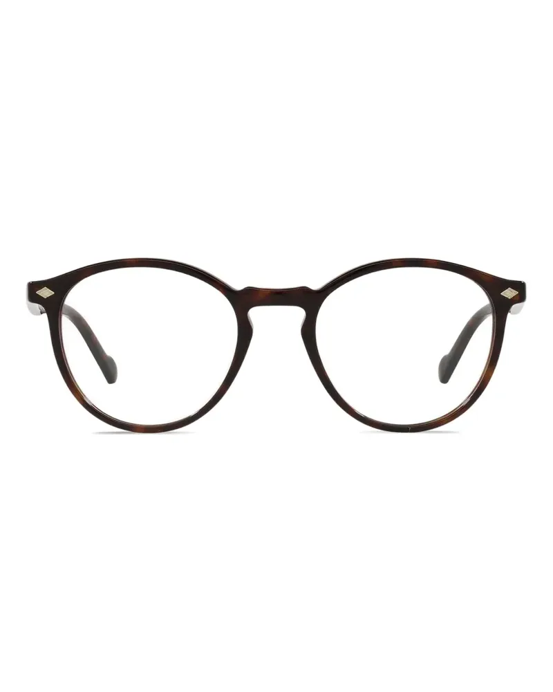 Vogue Dark Havana Brille mit rundem Gestell - Braun Braun