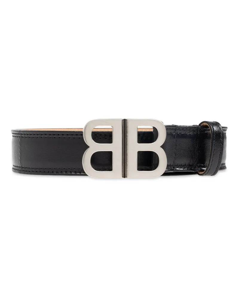 Balenciaga Gürtel mit Logo-Schnalle - Schwarz Schwarz